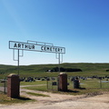 Arthur Cemetery entrance gate