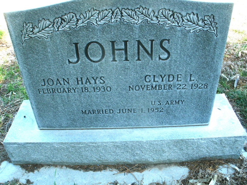 Johns, Clyde L. & Joan (Hays)