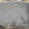 Johnson (family marker backside)