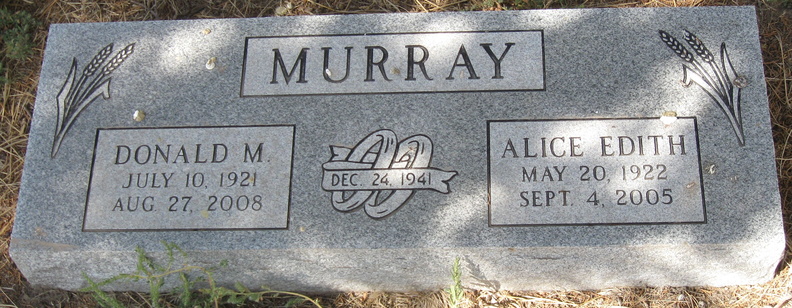 Murray, Donald M. & Alice Edith