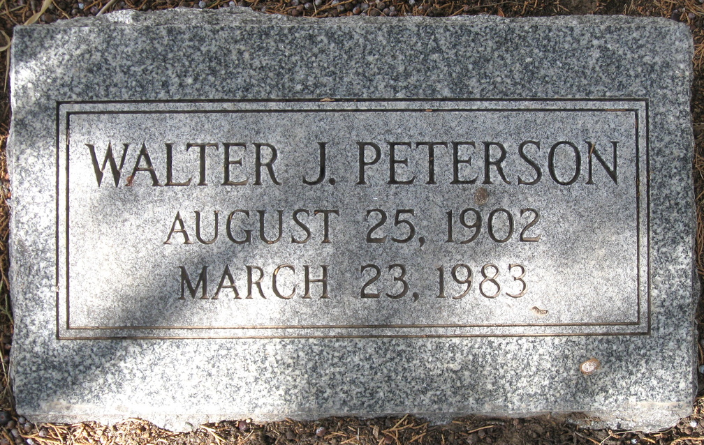 Peterson, Walter J.