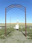 Sheep Creek Cemetery entrance gate