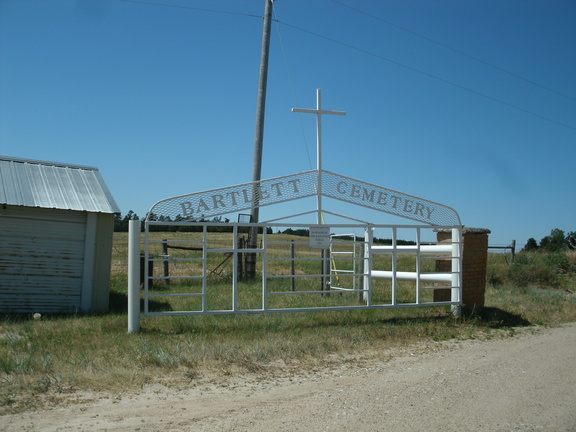 Bartlett Cemetery entrance gate