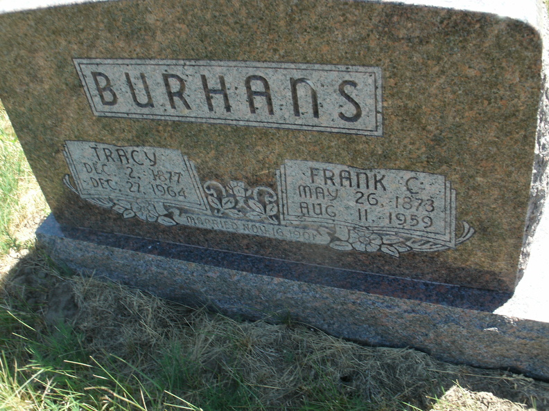 Burhans, Tracy & Frank C.