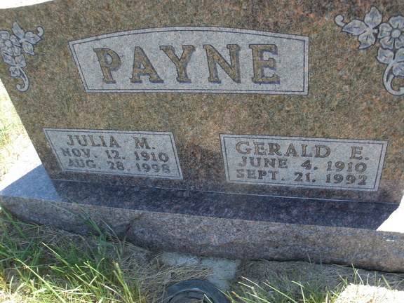 Payne, Julia M. & Gerald E.