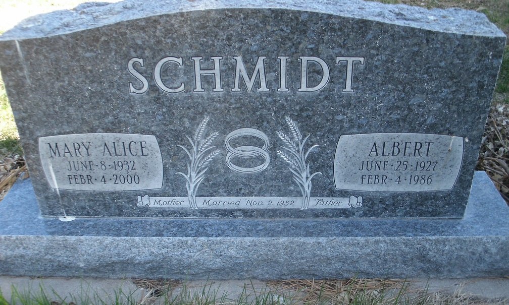 Schmidt, Mary Alice & Albert