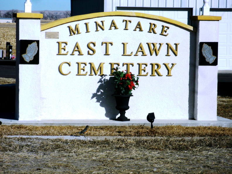 East Lawn Cemetery entrance gate