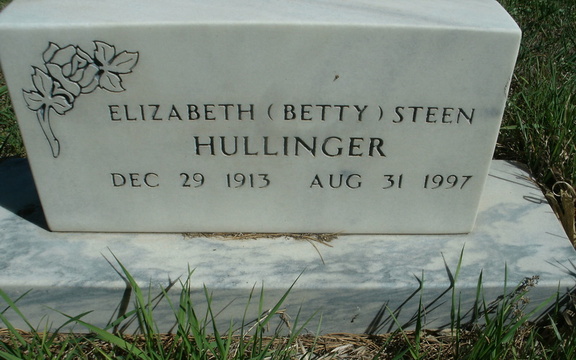 Hullinger, Elizabeth "Betty" (Steen)
