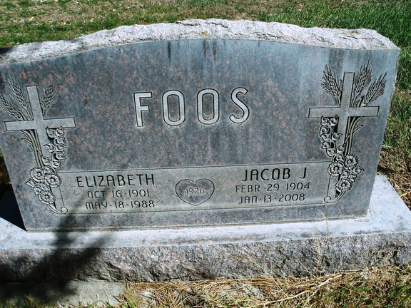 Foos, Elizabeth & Jacob J.
