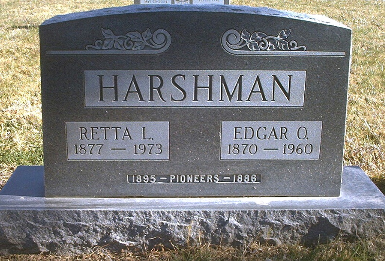 Harshman, Retta L. & Edgar O.
