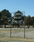 Creighton Valley Cemetery (sign)