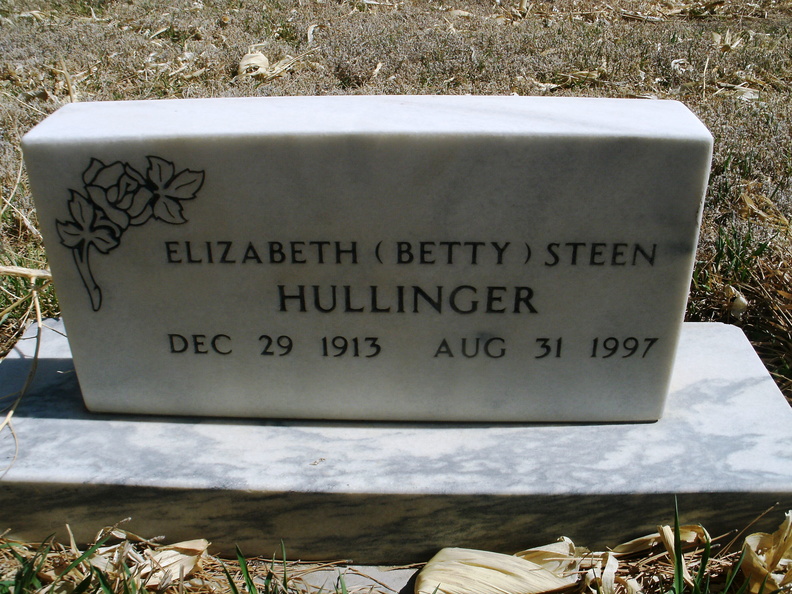 Hullinger, Elizabeth "Betty" (Steen)