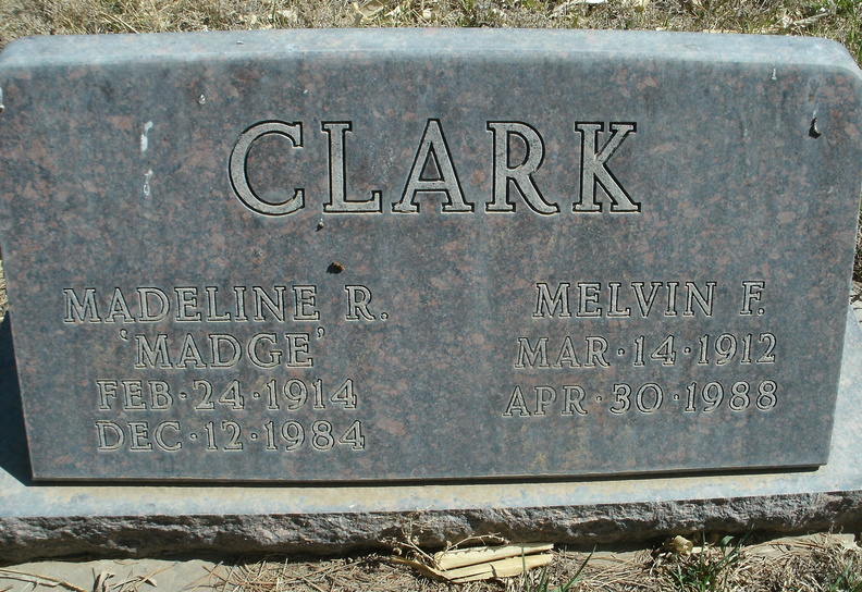 Clark, Madeline R. "Madge" & Melvin F.