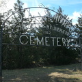 Dix Cemetery entrance gate