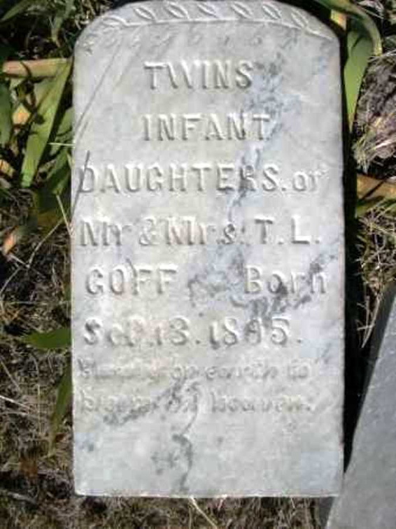 Goff, infant twin daughters