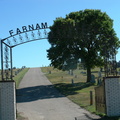 Farnam Cemetery entrance gate