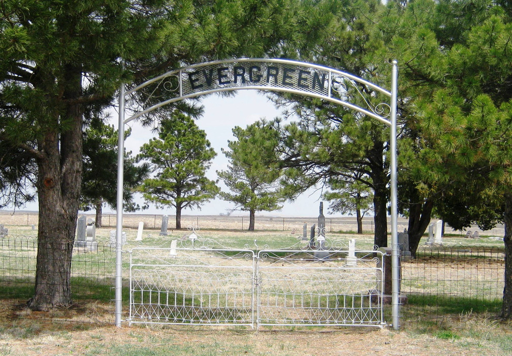 Evergreen Cemetery entrance gate