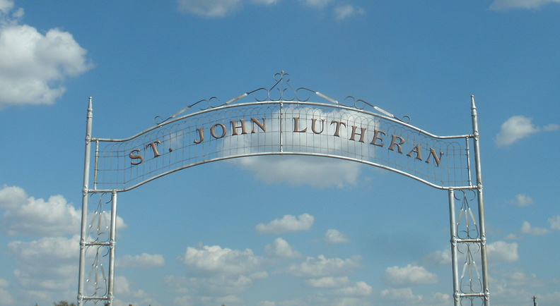 Saint John Lutheran Cemetery entrance gate
