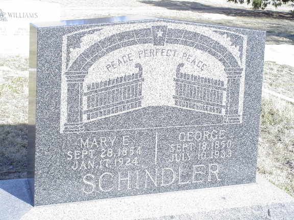 Schindler, Mary E. & George