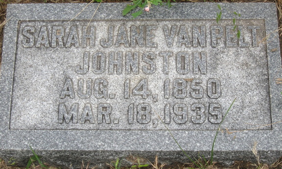 Johnston, Sarah J. (Van Pelt)