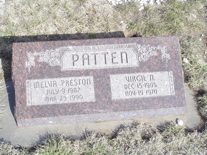 Patten, Melva (Preston) & Virgil N.