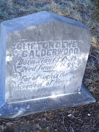 Calderwood, Clifton Dewey