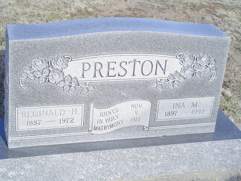 Preston, Reginald H. & Ina M.