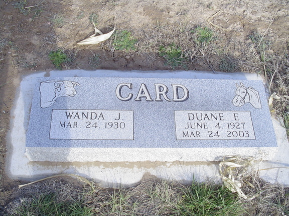 Card, Wanda J. & Duane E.