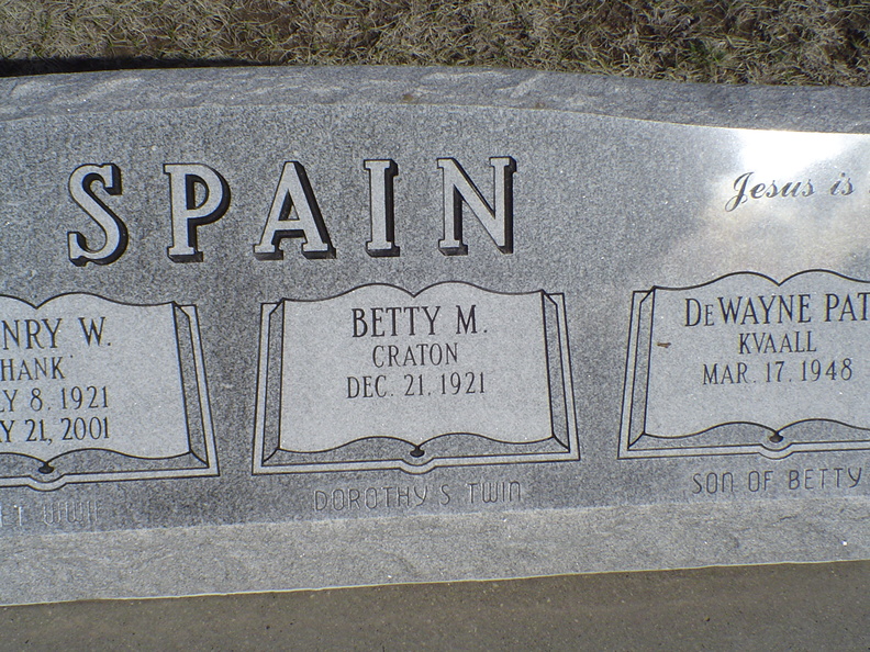 Spain, Betty M. (Craton)
