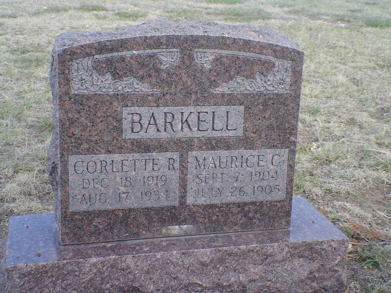 Barkell, Corlette R. & Maurice C.