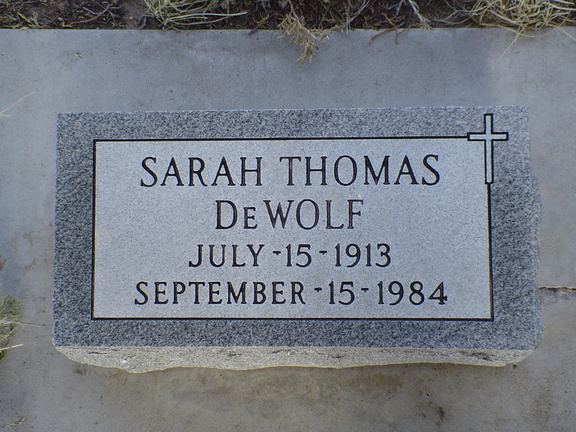 DeWolf, Sarah (Thomas)