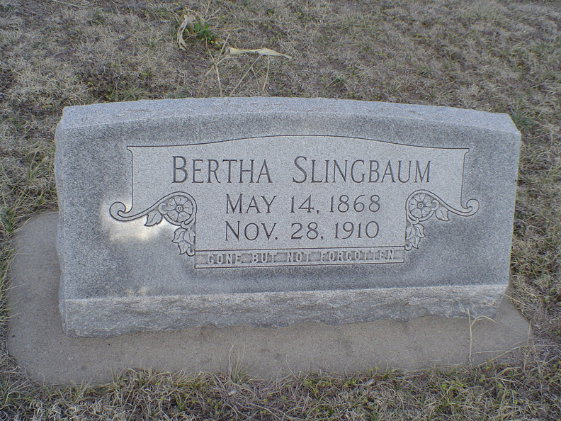 Slingbaum, Bertha
