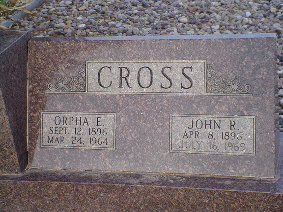 Cross, Orpha E. & John R.