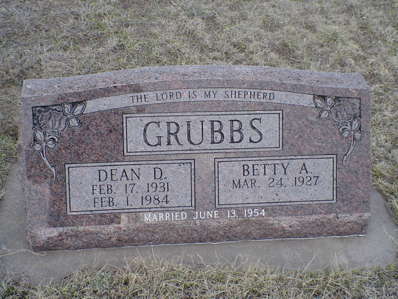 Grubbs, Dean D. & Betty A.