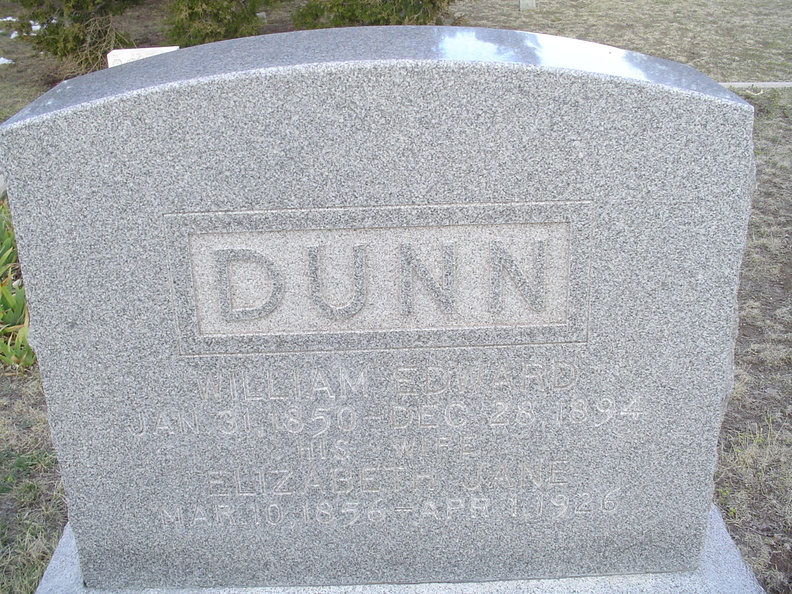 Dunn, William Edward & Elizabeth Jane