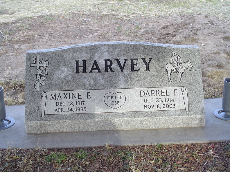 Harvey, Maxine E. & Darrel E.
