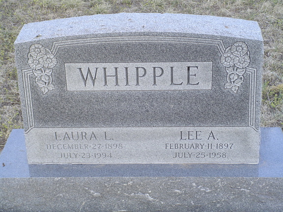 Whipple, Laura L. & Lee A.