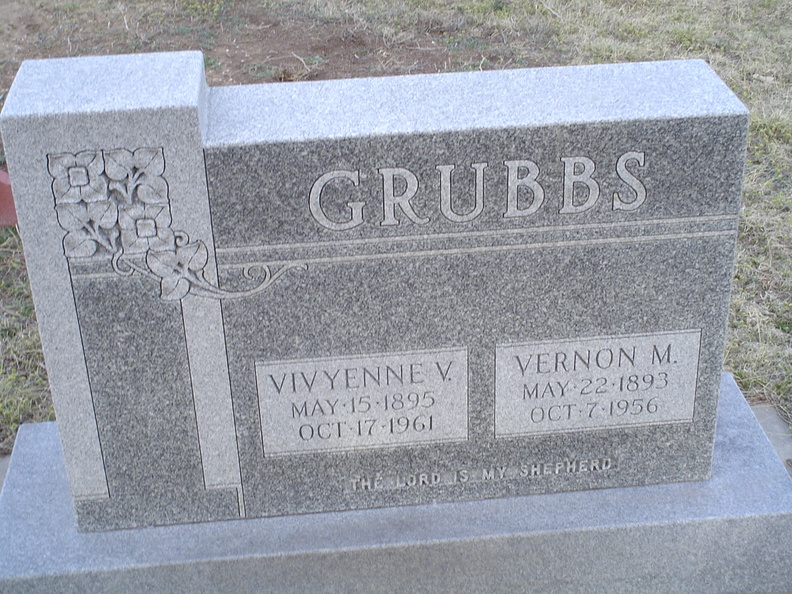 Grubbs, Vernon M. & Vivyenne V.