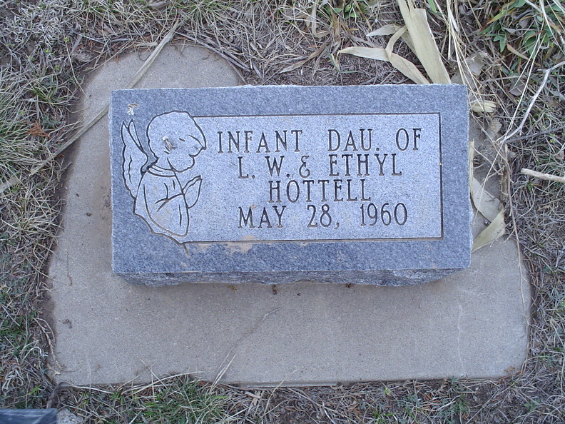 Hottell, (infant daughter)