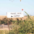Prairie Grove Cemetery sign