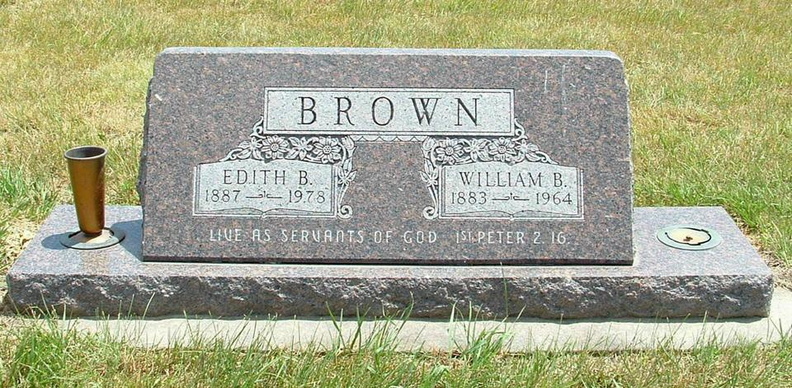 Brown, William & Edith Christopher Rosedale Dem Doniph.JPG
