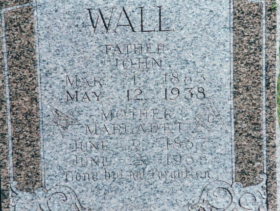 Wall, John &amp; Margaret Vincent Wall
