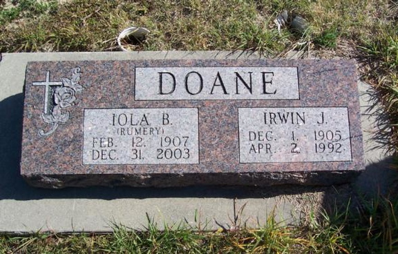 Doane, Irwin J. &amp; Iola B. (Rumery)
