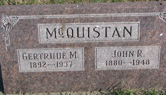 McQuistan Gertrude &amp; John