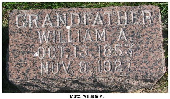 Mutz William A.
