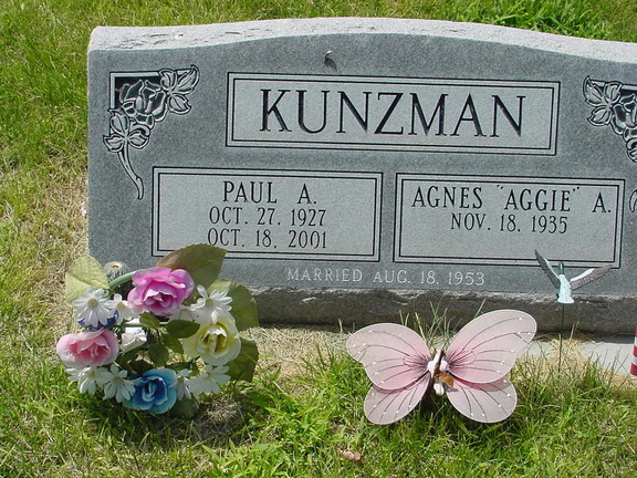 Kunzman PaulA-AgnesAggieA