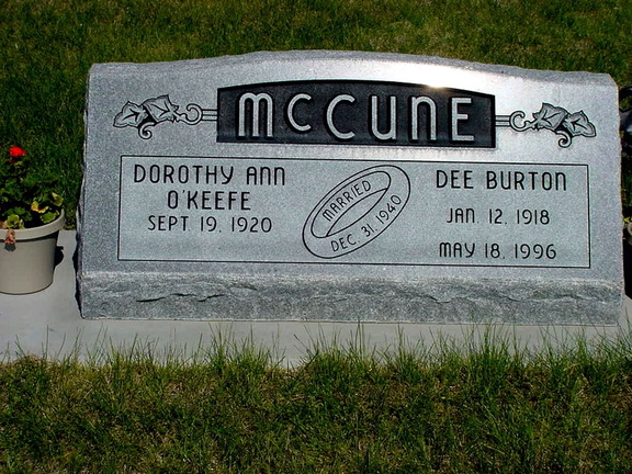 McCune, Dorothy Ann O'Keefe - Dee Burton