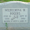 Rogers WilhelminaM