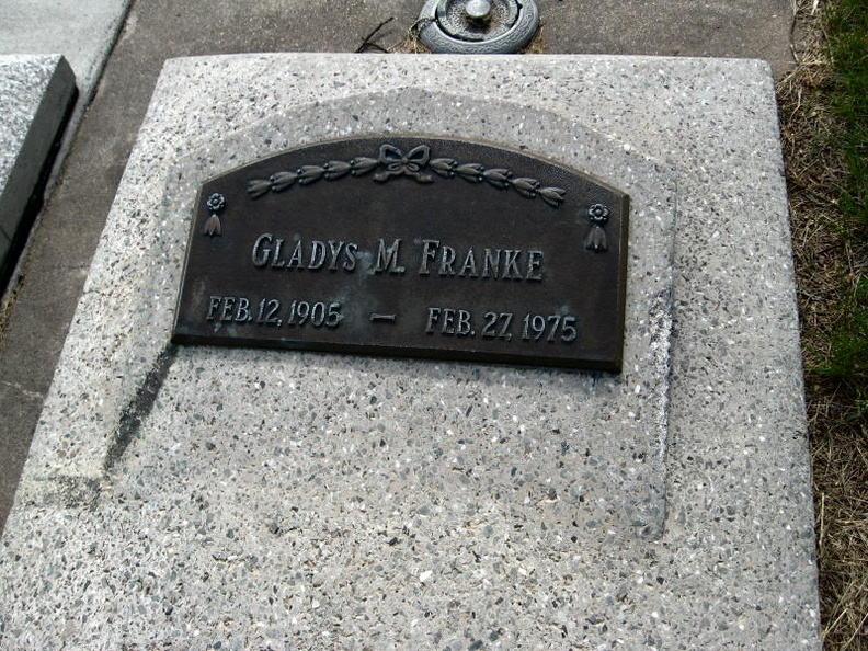 Franke, Gladys M.