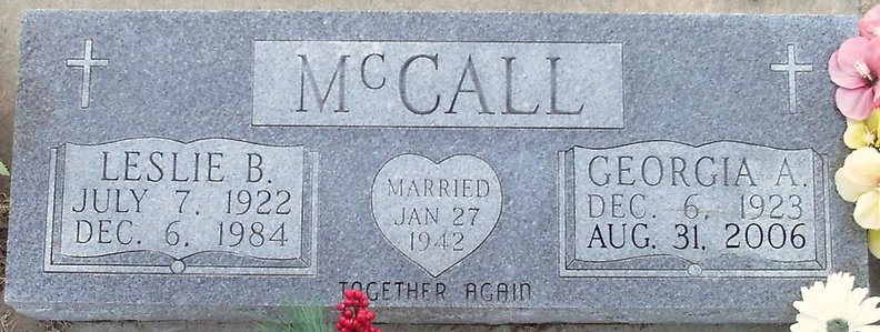 McCall, Leslie B. & Georgia A.